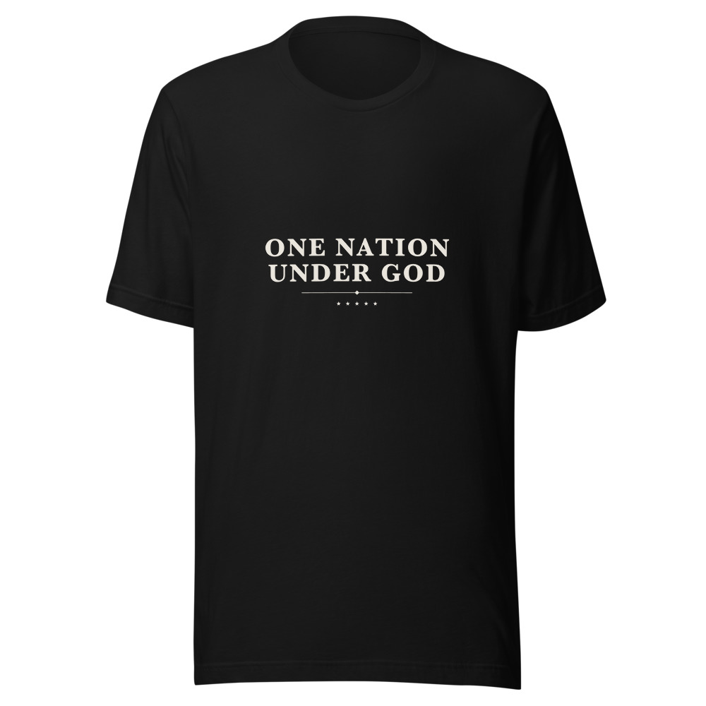 The One Nation Under God Tee, black, front