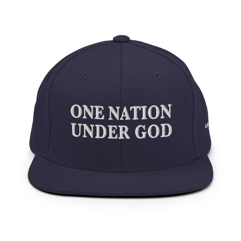 The One Nation Under God Cap, navy, front