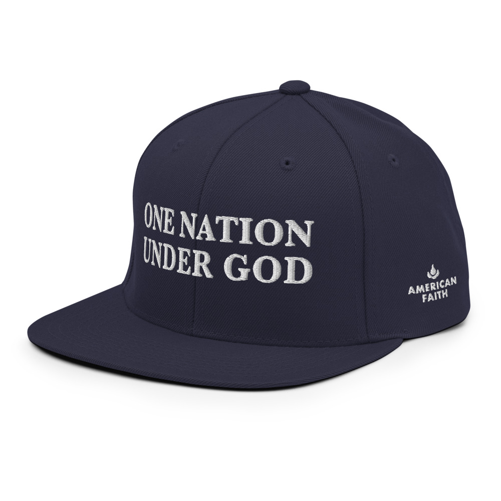 The One Nation Under God Cap, navy, left side