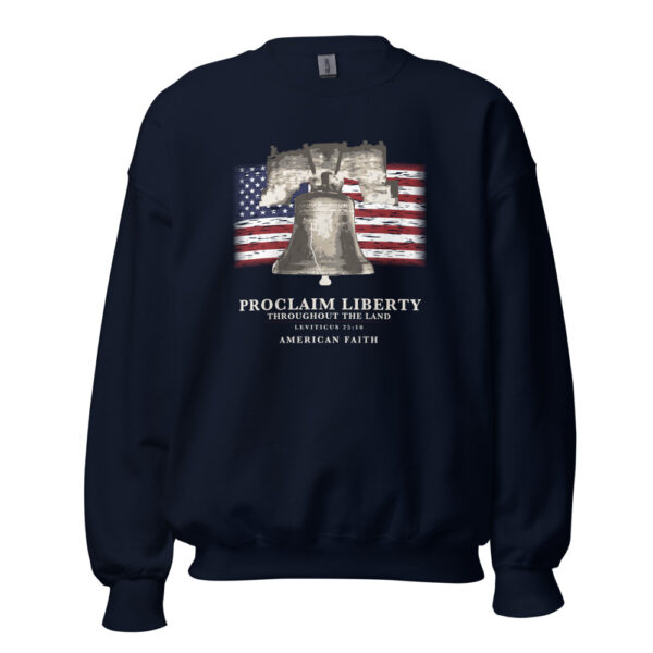 The Proclaim Liberty Sweatshirt, navy, front