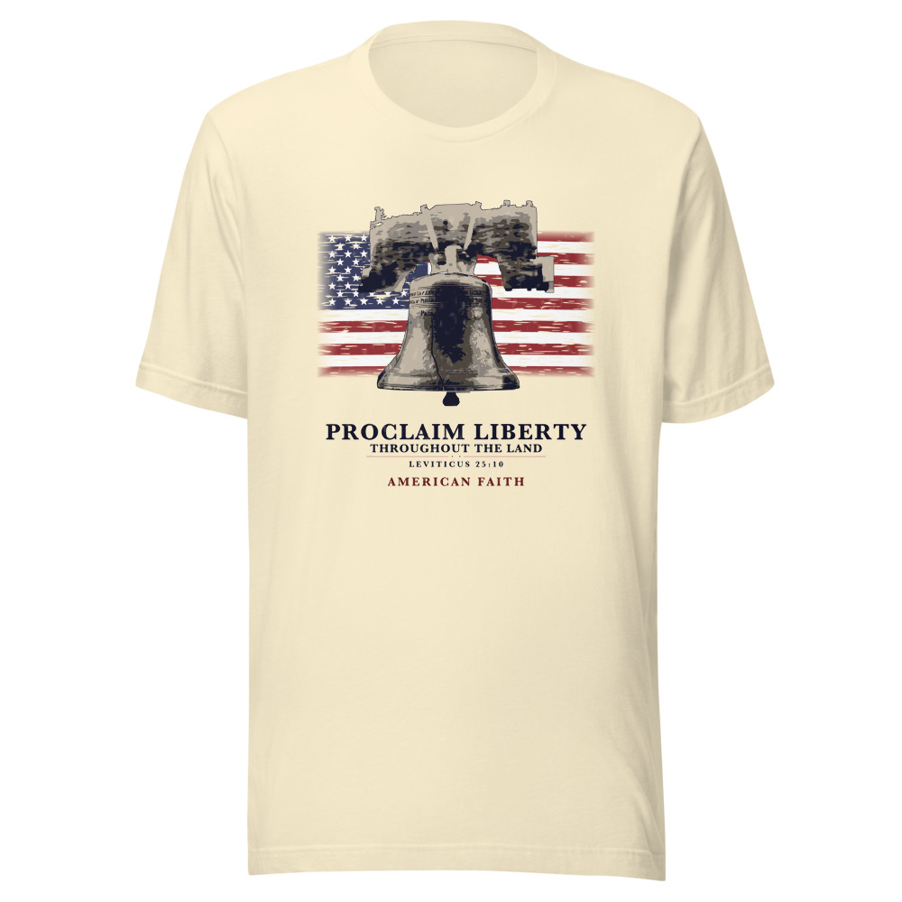 The Proclaim Liberty Tee, natural, front