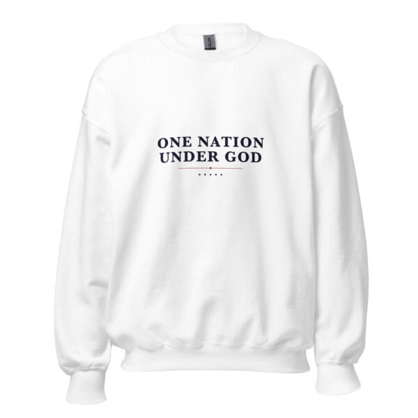 The One Nation Under God Sweatshirt, white, front