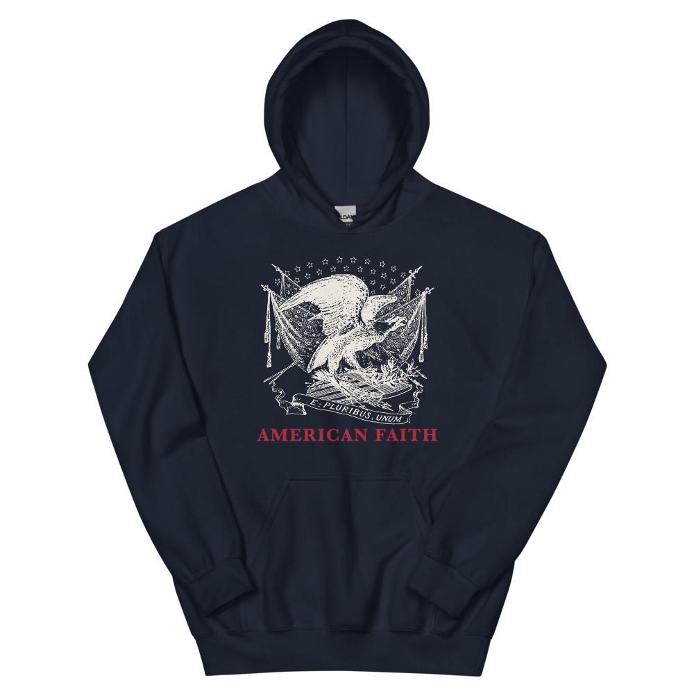The American Eagles hoodie in navy, front